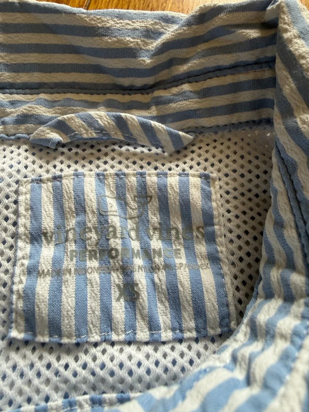 Girls Vineyard Vines Swim Cover up Blue/White Size XS